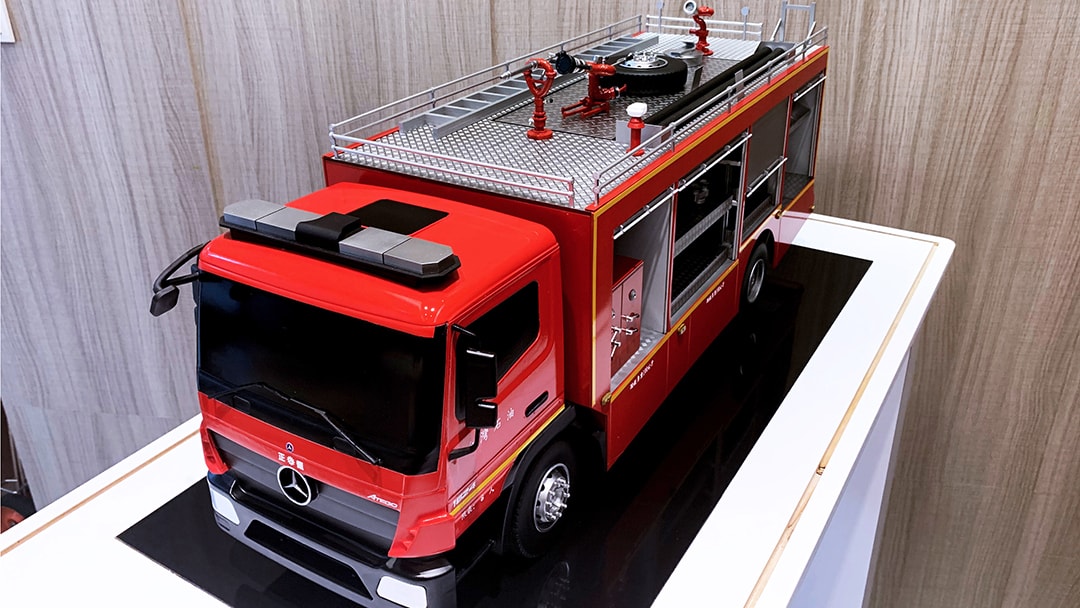 消防車展示模型製作案例06