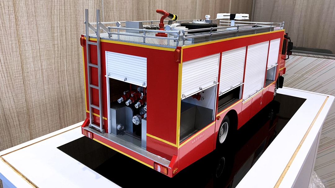 消防車展示模型製作案例10