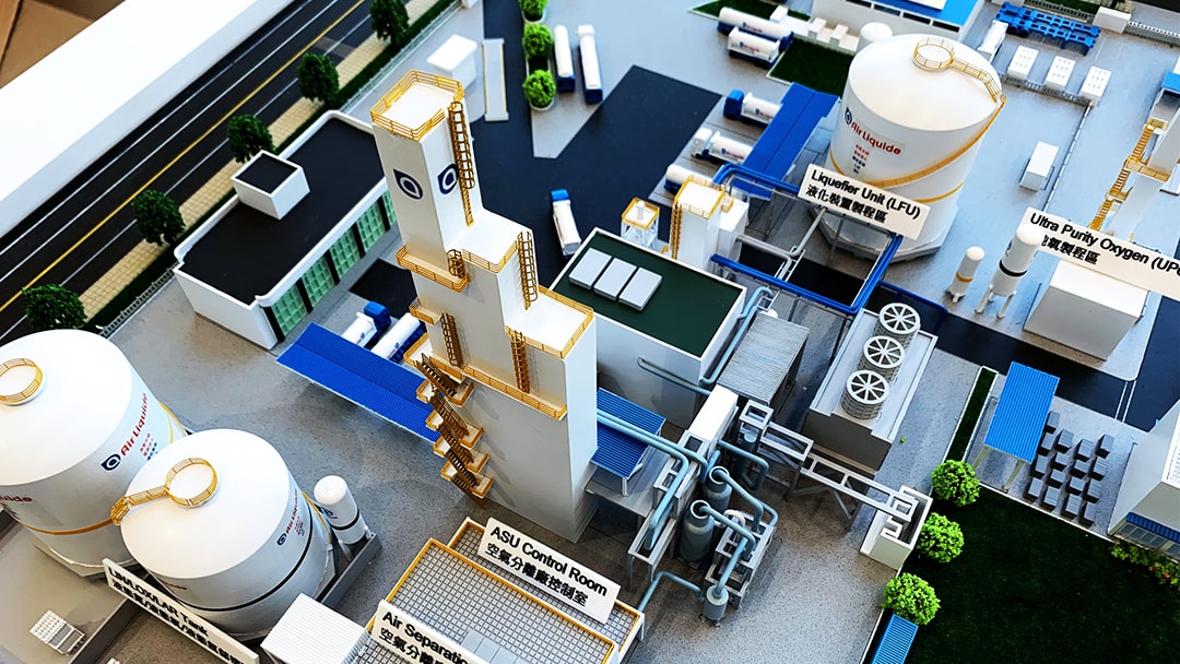 亞東氣體廠區模型 模型製作案例17