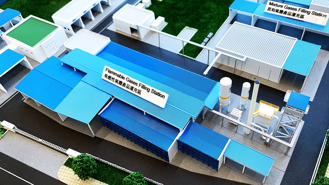 亞東氣體廠區模型 模型製作案例18