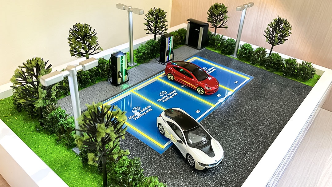 電動車充電樁環境模型 模型製作案例07