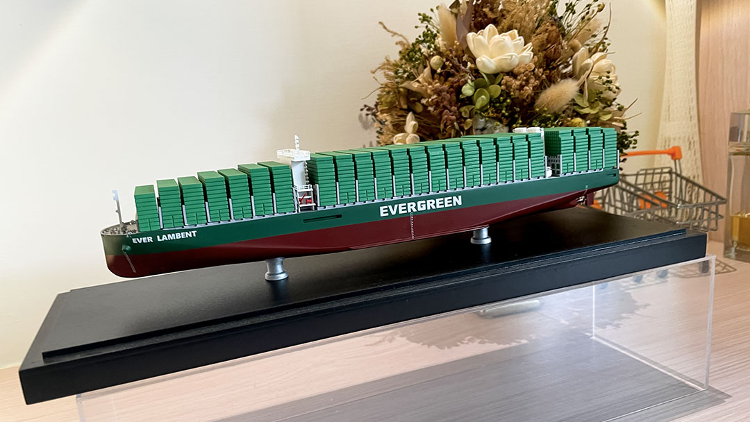 長榮海運貨櫃船模型 模型製作案例06