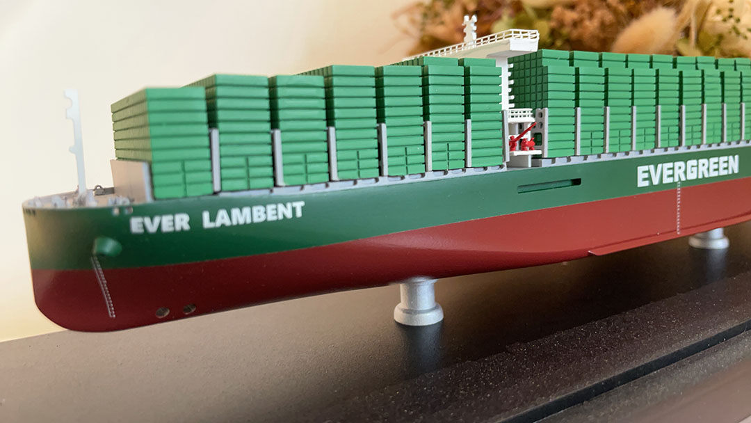 長榮海運貨櫃船模型 模型製作案例08